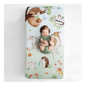 Rookie Human Enchanted Forest Crib Sheet- New